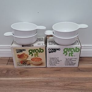 Corningware White Grab It Bowls